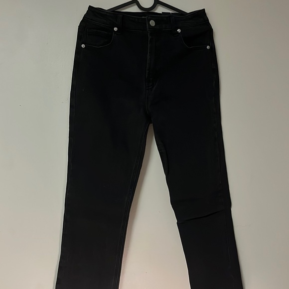 Supernova Side Split Straight Leg Jeans - Black - Picture 2 of 5